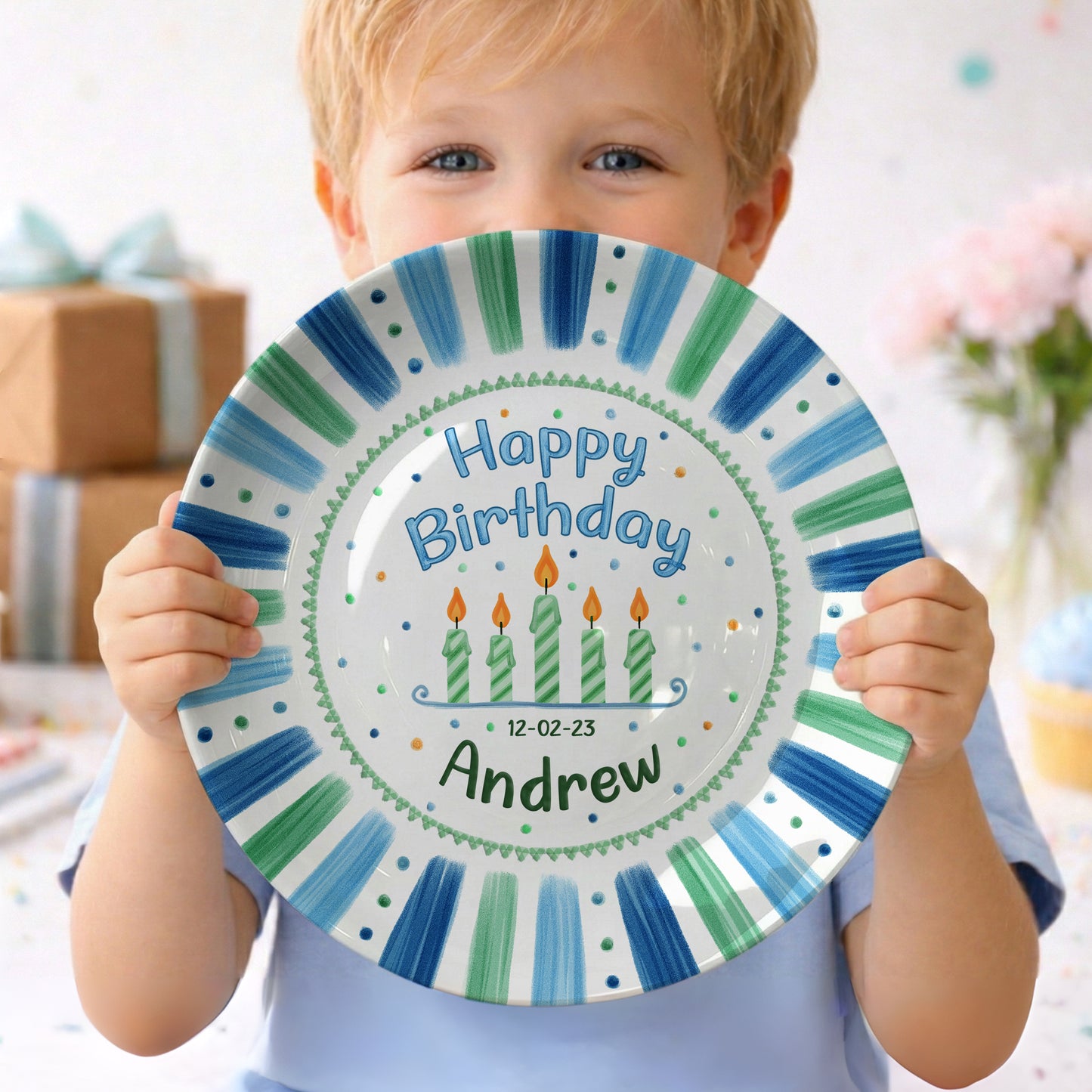 Personalized Birthday Plate Gift P412K3D0