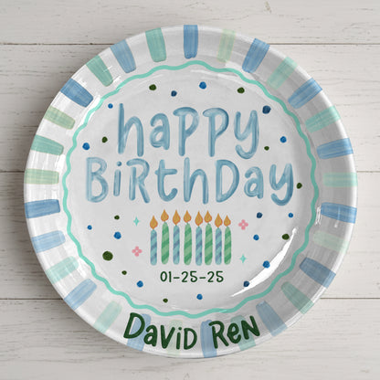 Personalized Birthday Plate Gift P226VX0