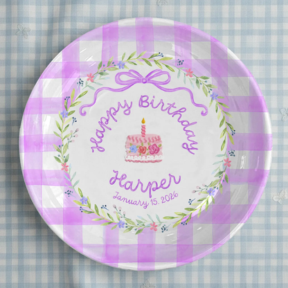 Personalized Birthday Plate Gift P4219X90