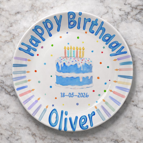 Personalized Birthday Plate Gift P411QLF0a2