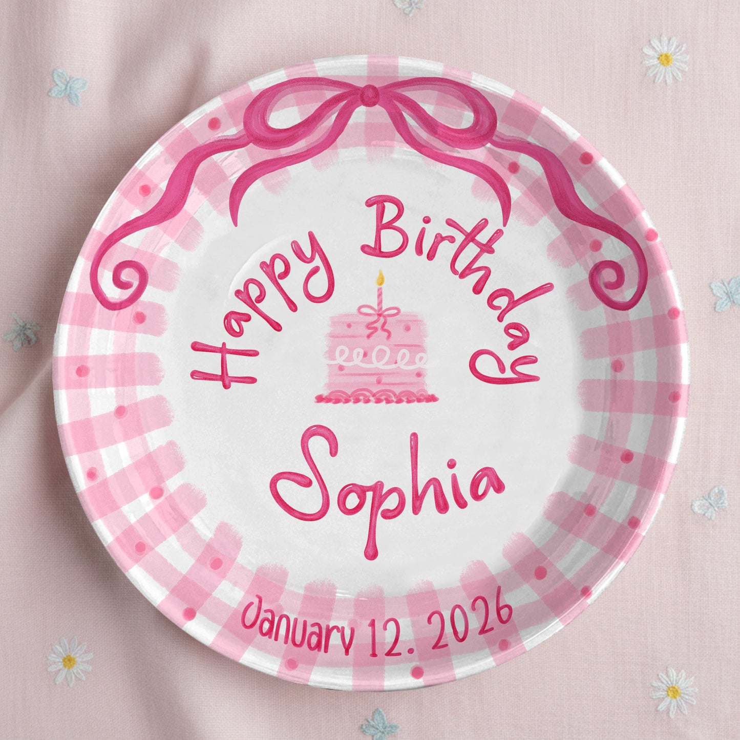 Personalized Birthday Plate Gift P226JYL0