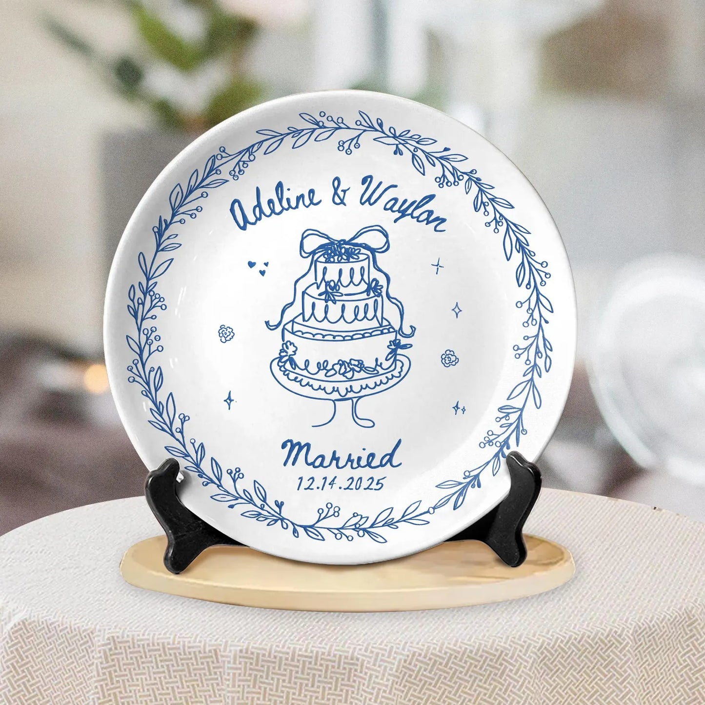 Personalized Wedding gifts Custom Couple Portrait P1018EKN0