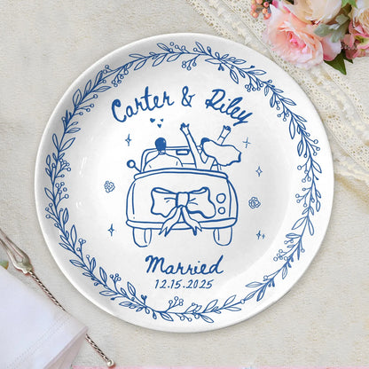 Personalized Wedding gifts Custom Couple Portrait P1018EKN0