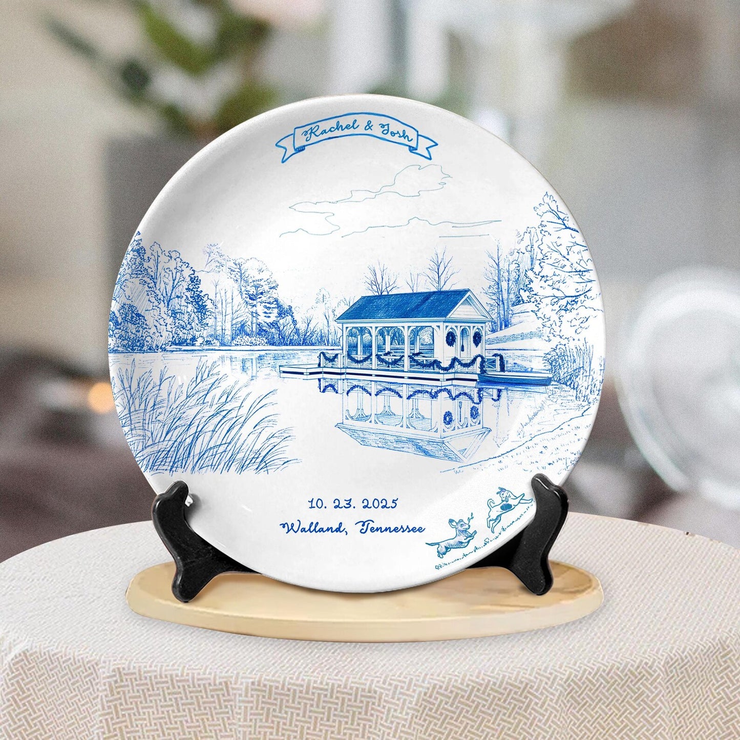 Personalized House Plate Decorative P1020CAA0