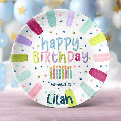 Personalized Birthday Plate Gift P1024AQC0#1