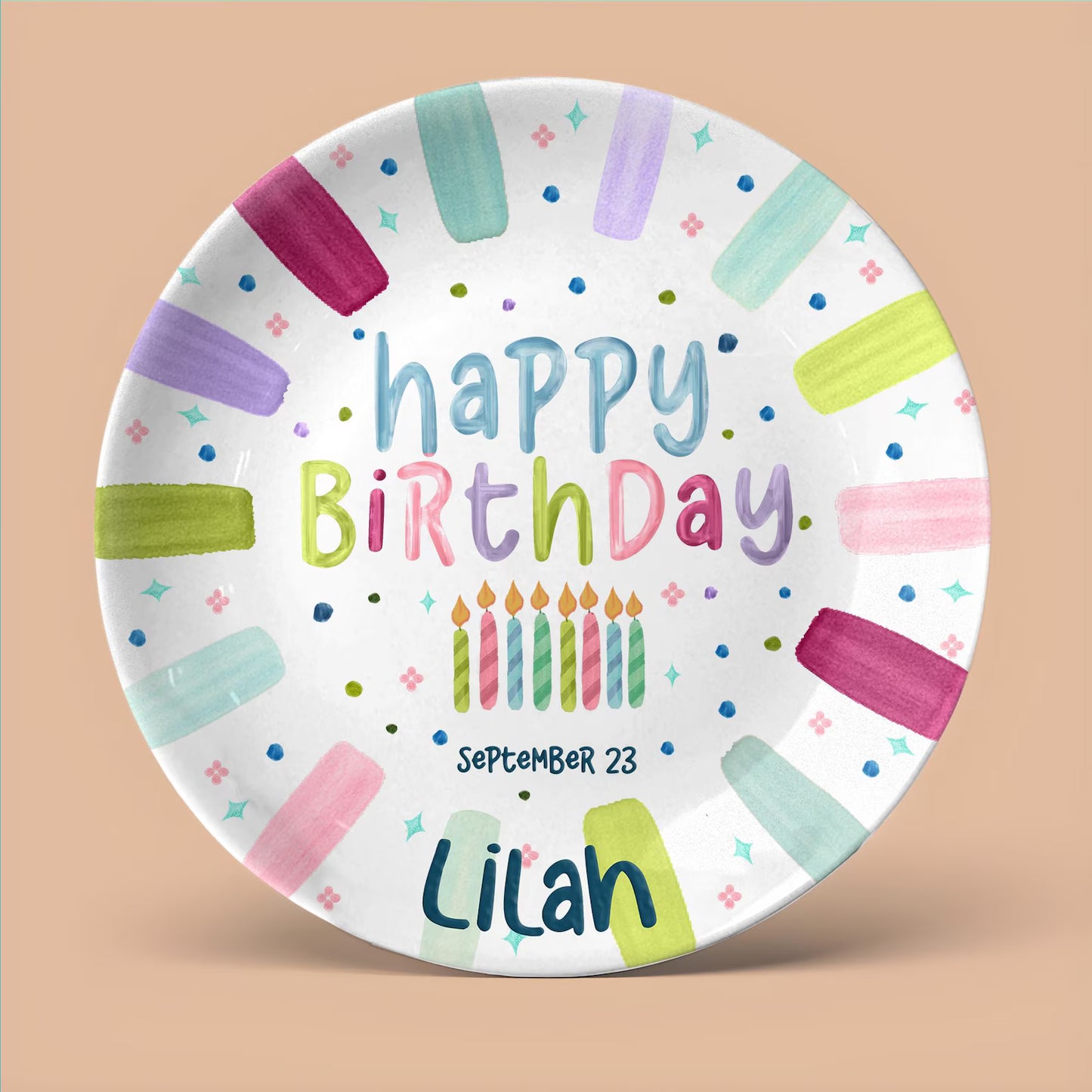Personalized Birthday Plate Gift P1024AQC0#1