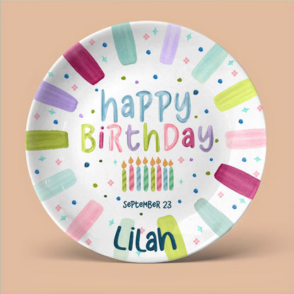 Personalized Birthday Plate Gift P1024AQC0#1