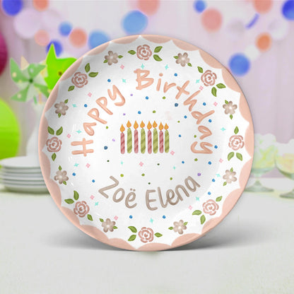 Personalized Birthday Plate Gift P1024AQC0#3