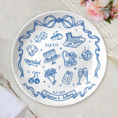 Personalized Wedding gifts Custom Couple Portrait P1027JHS0