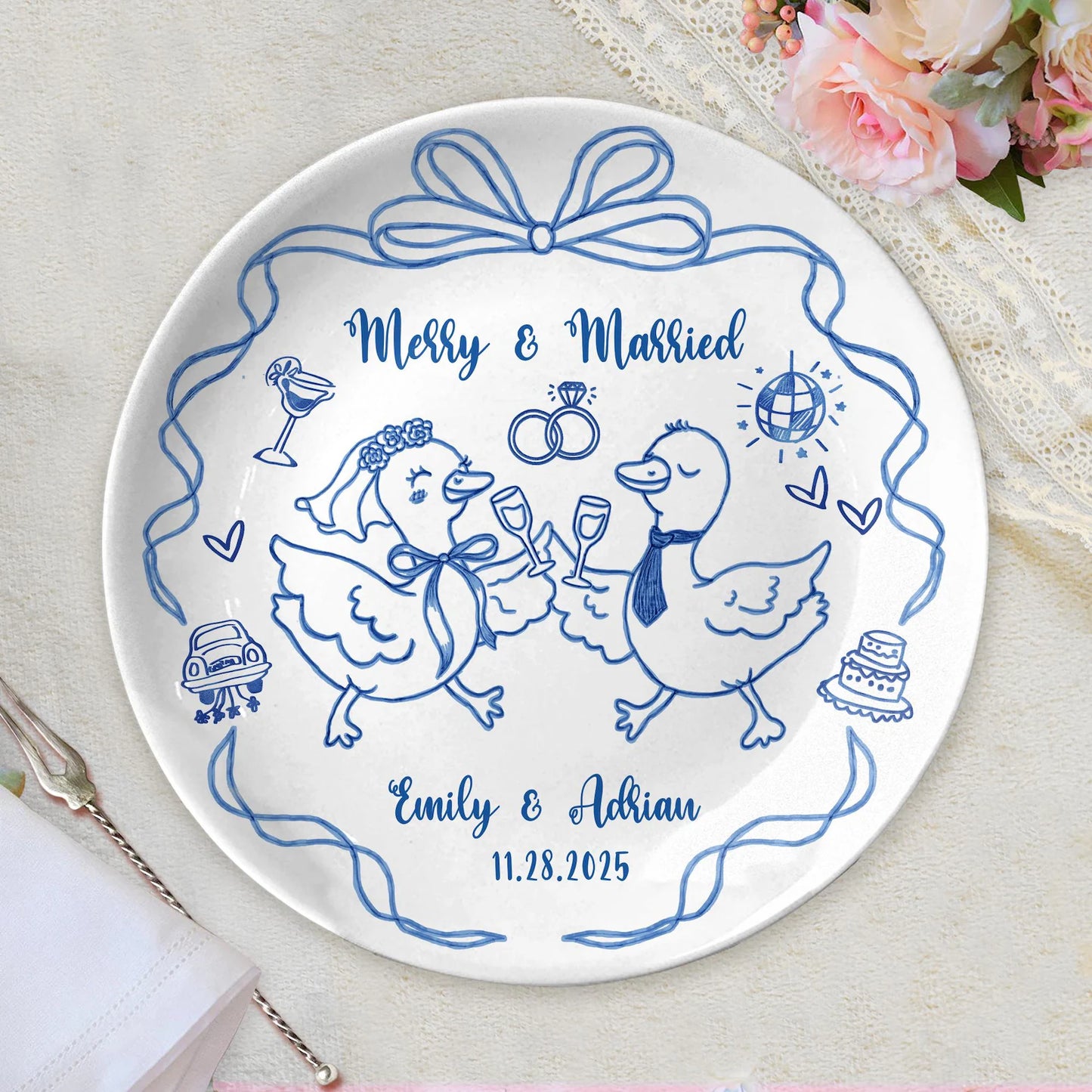 Personalized Wedding gifts Custom Couple Portrait P1027X7X0