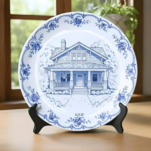 Personalized House Plate Decorative P11265CX0