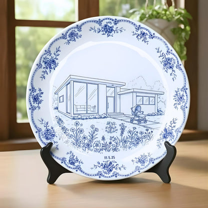 Personalized House Plate Decorative P11265CX0