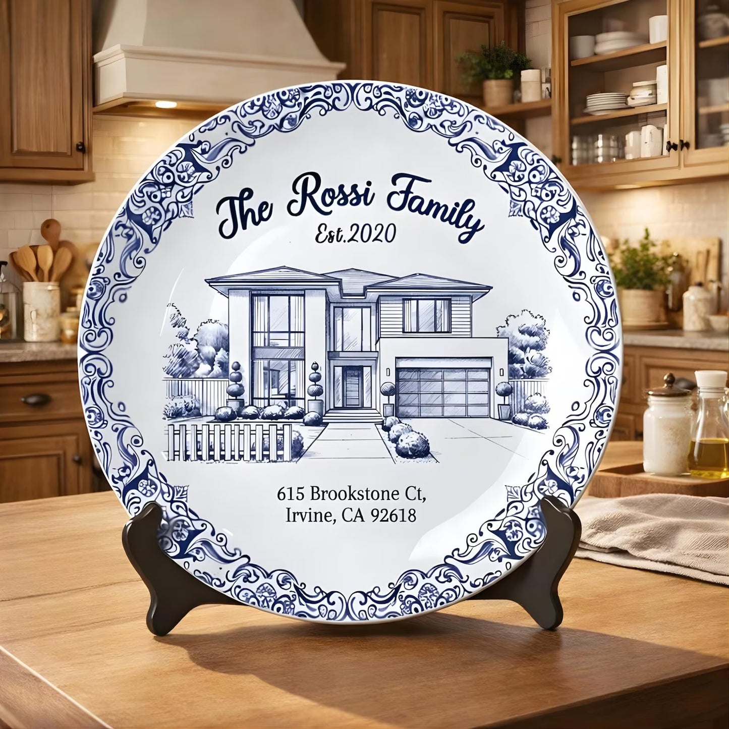 Personalized House Plate Decorative P119UWR0