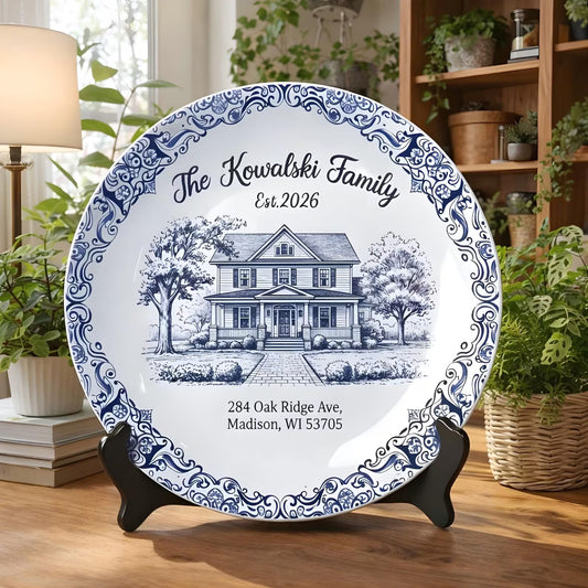 Personalized House Plate Decorative P119UWR0
