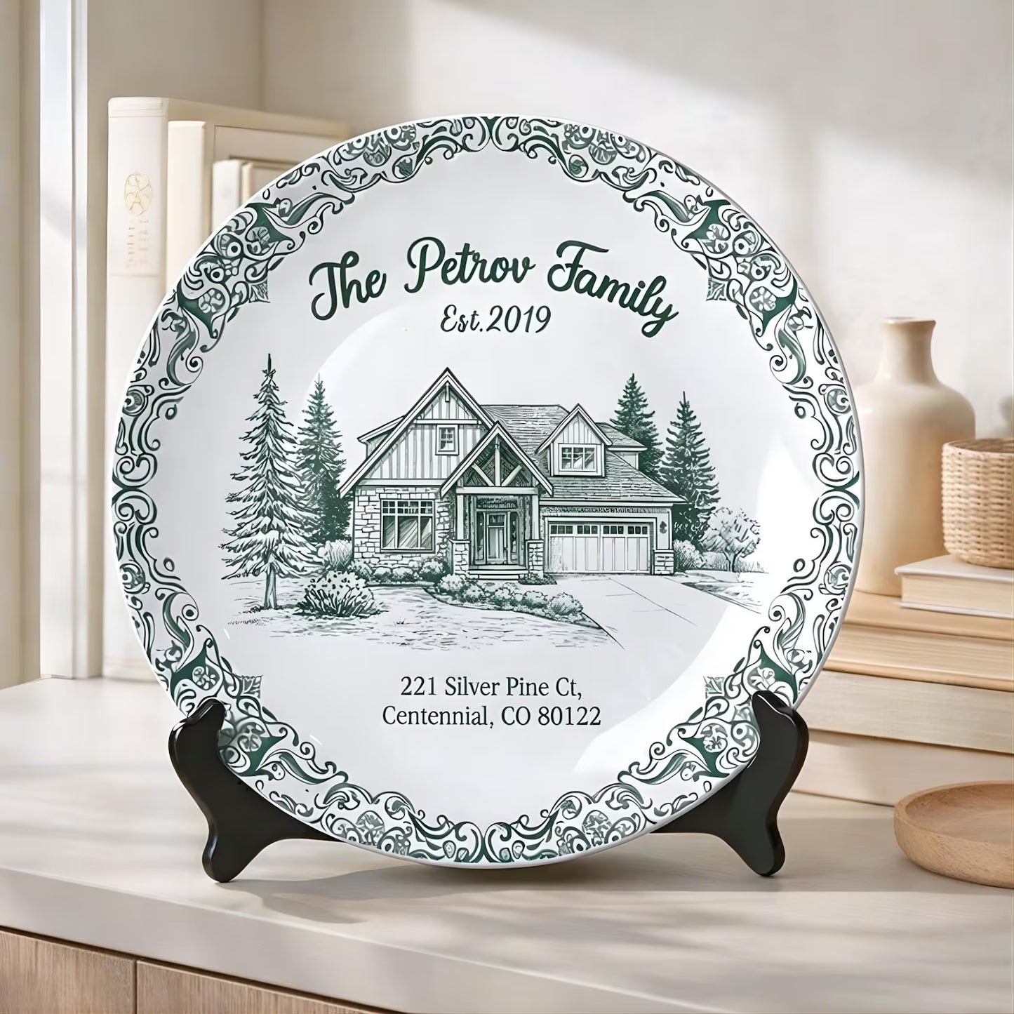 Personalized House Plate Decorative P119UWR0