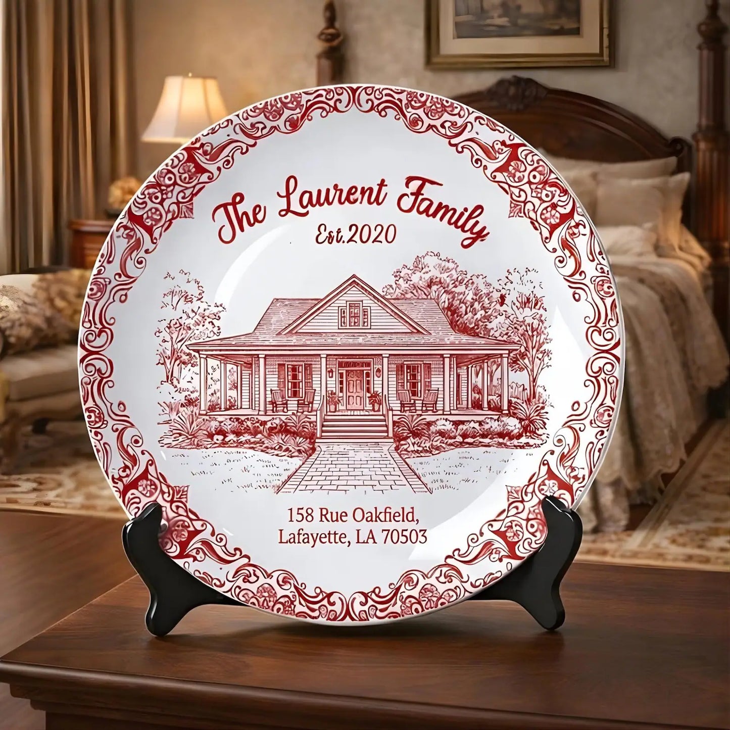 Personalized House Plate Decorative P119UWR0
