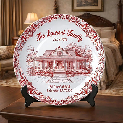 Personalized House Plate Decorative P119UWR0