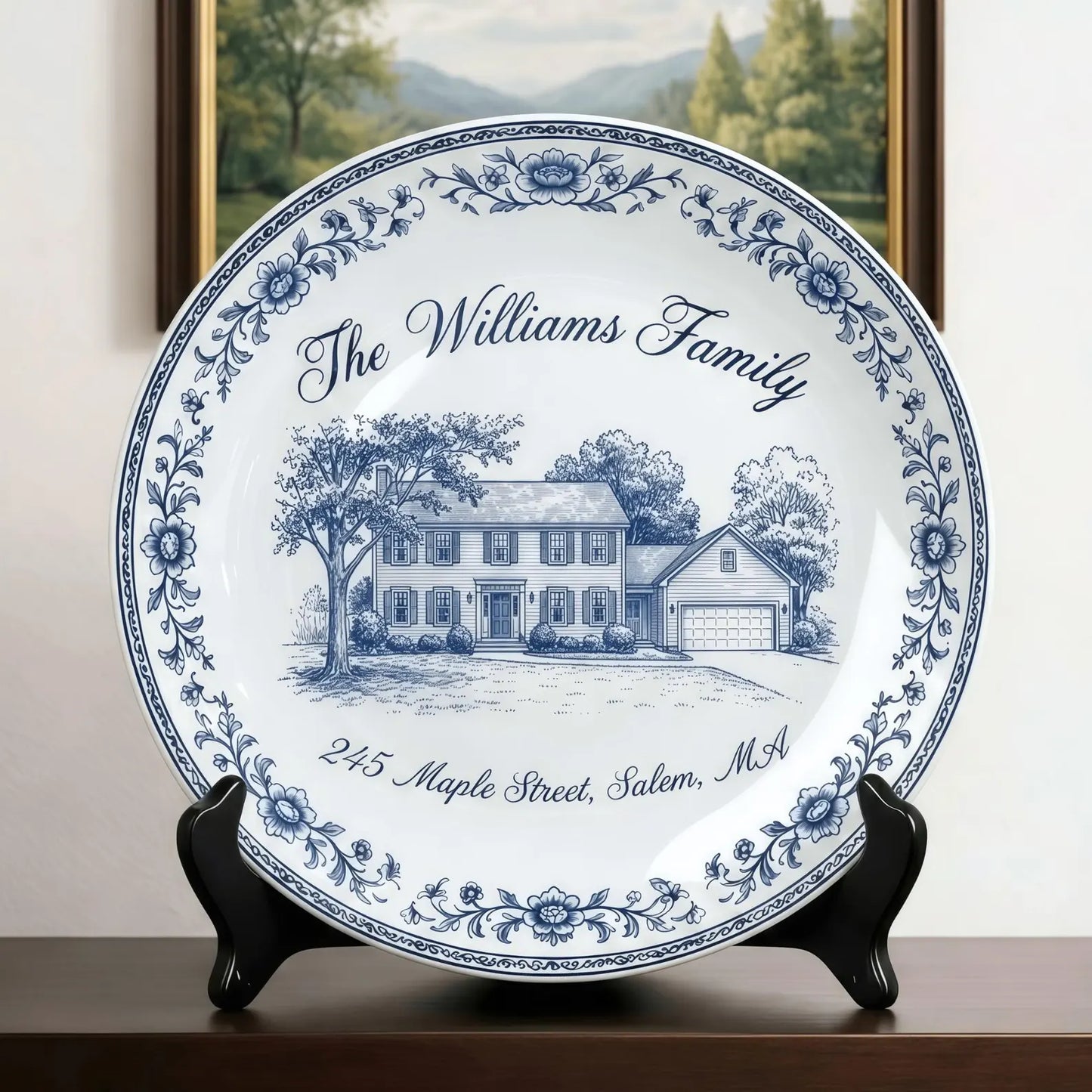 Personalized House Plate Decorative P130IUJ0