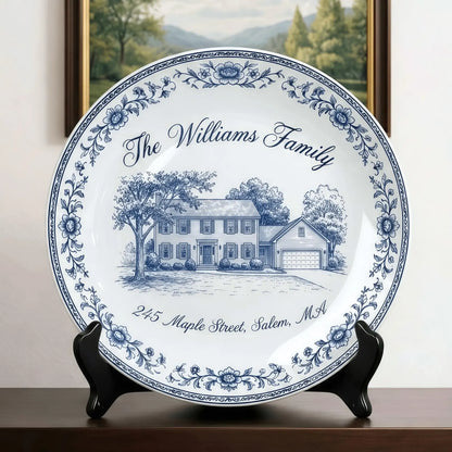 Personalized House Plate Decorative P130IUJ0