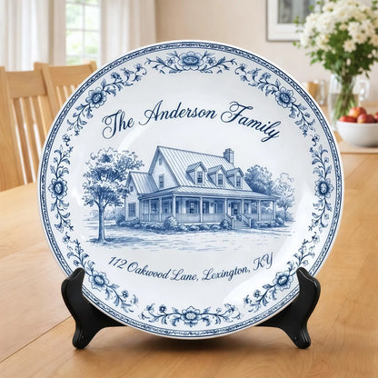 Personalized House Plate Decorative P130IUJ0