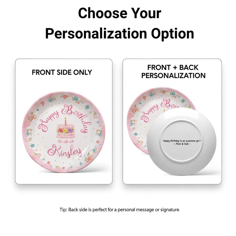 Personalized Birthday Plate Gift P130WKQ0