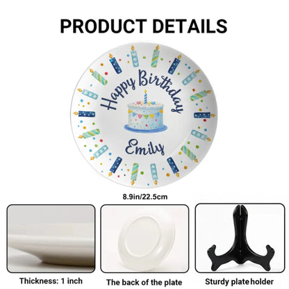 Personalized Birthday Plate Gift P13JSC0
