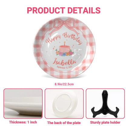 Personalized Birthday Plate Gift P16GMD0