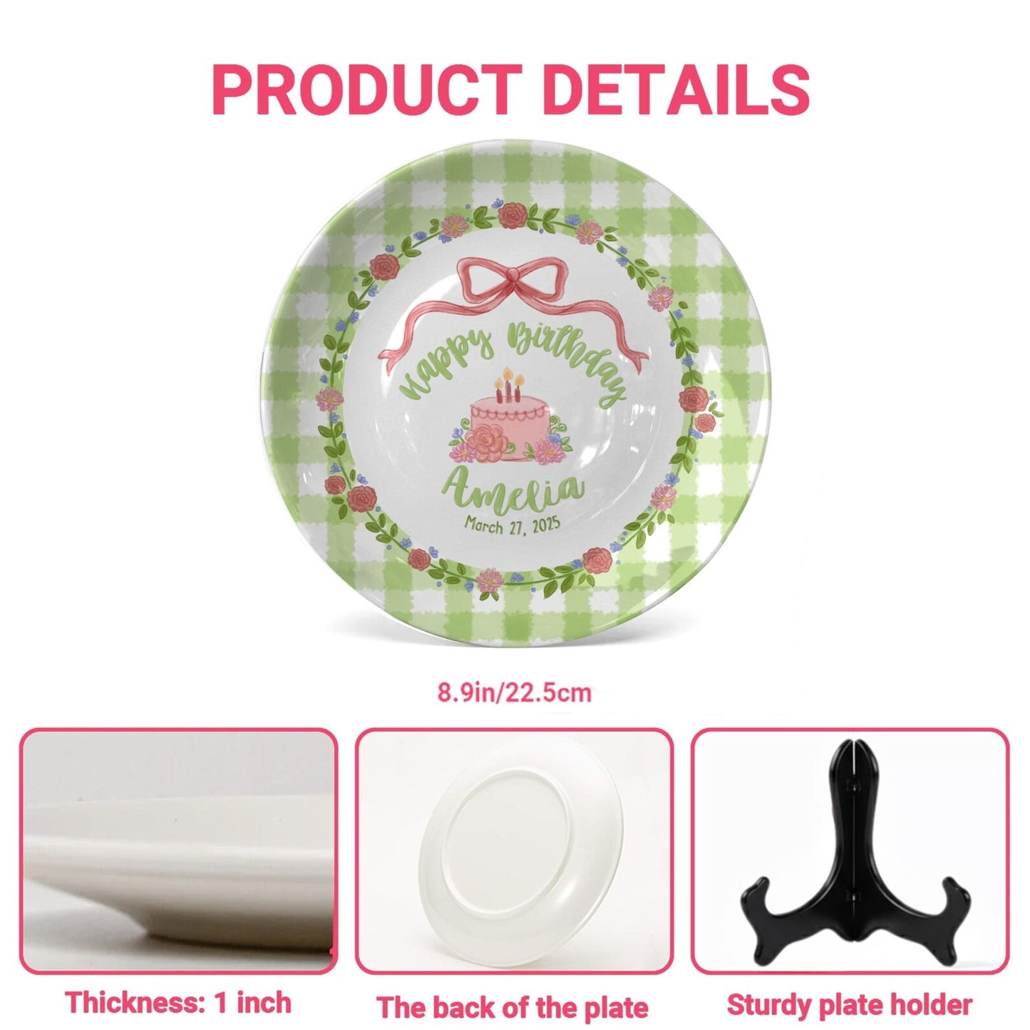 Personalized Birthday Plate Gift P16YEE0