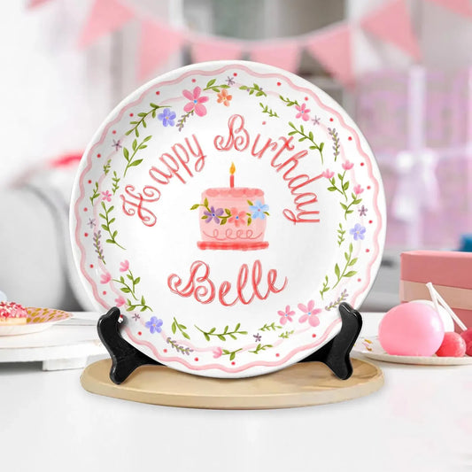 Personalized Birthday Plate Gift P18Y4P0