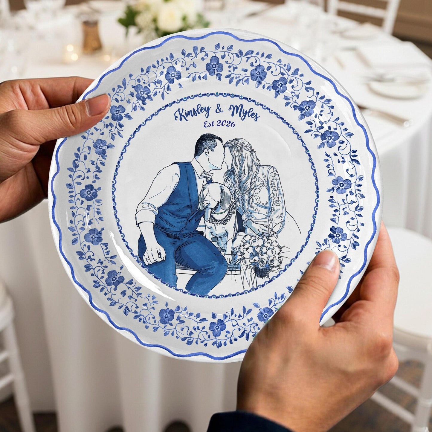 Personalized Wedding gifts Custom Couple Portrait P19ENH0
