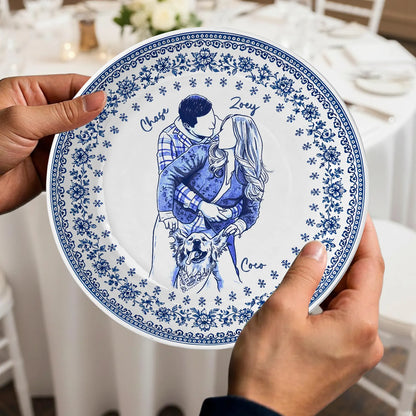 Personalized Wedding gifts Custom Couple Portrait P19RJG0