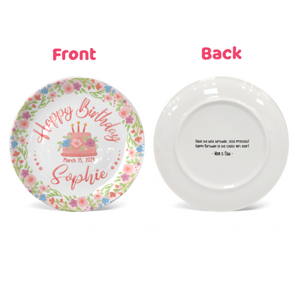 Personalized Birthday Plate Gift P212QTB0