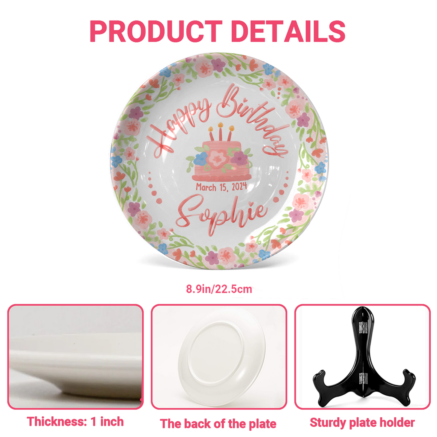 Personalized Birthday Plate Gift P212QTB0