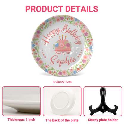 Personalized Birthday Plate Gift P212QTB0