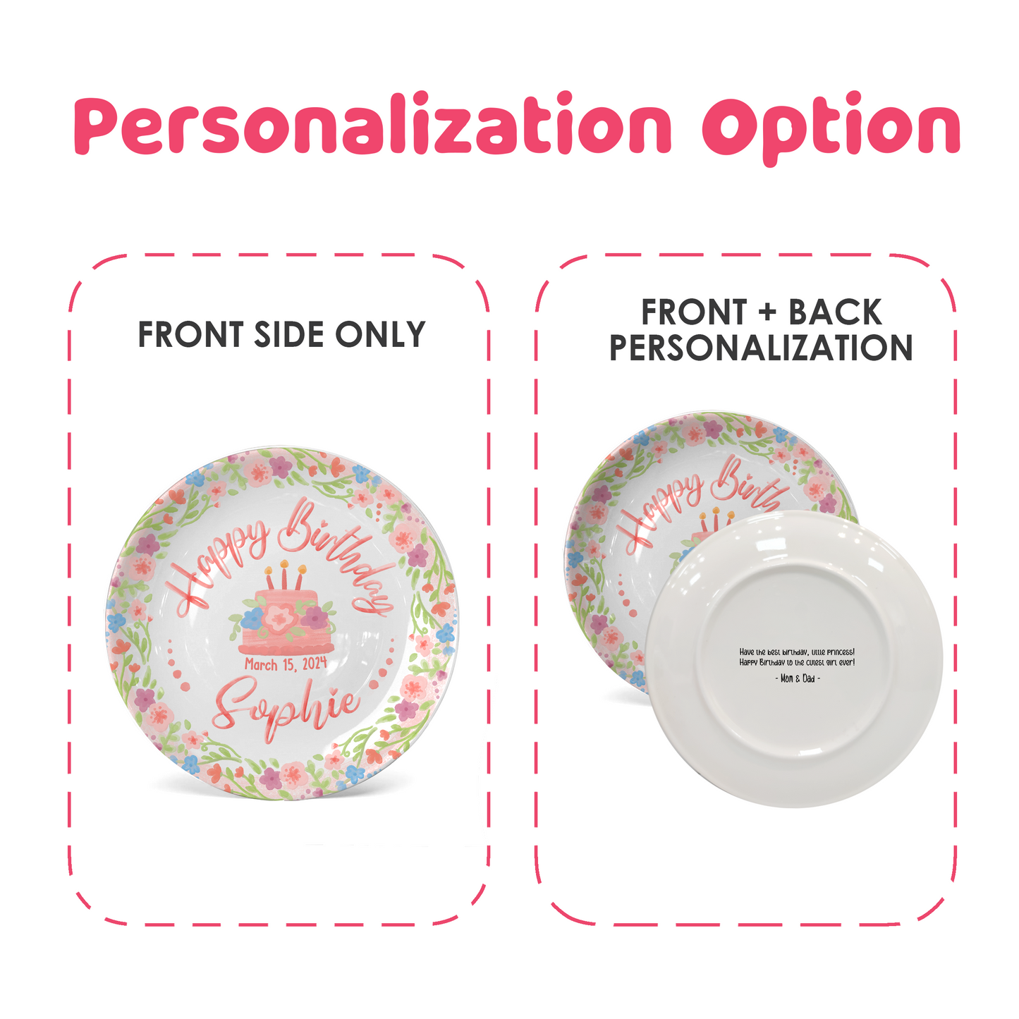 Personalized Birthday Plate Gift P212QTB0