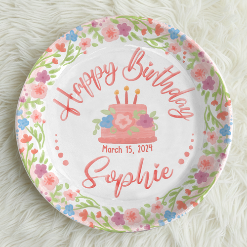 Personalized Birthday Plate Gift P212QTB0
