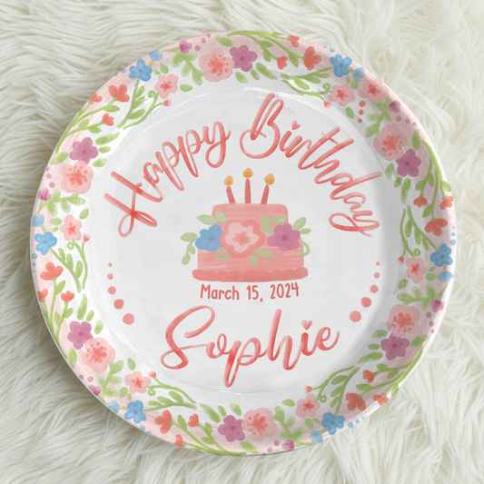 Personalized Birthday Plate Gift P212QTB0