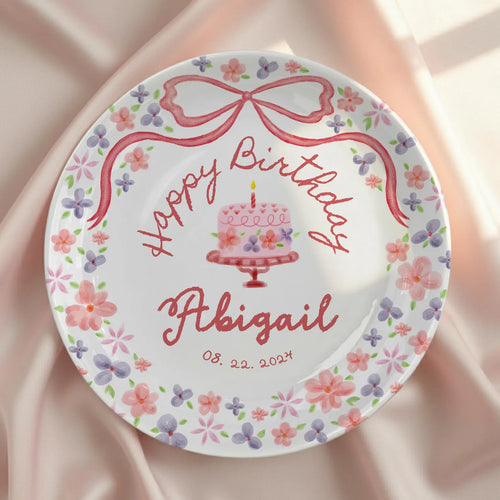 Personalized Birthday Plate Gift P22ZXB0