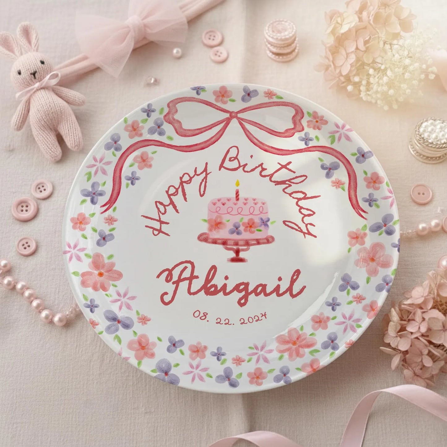 Personalized Birthday Plate Gift P22ZXB0