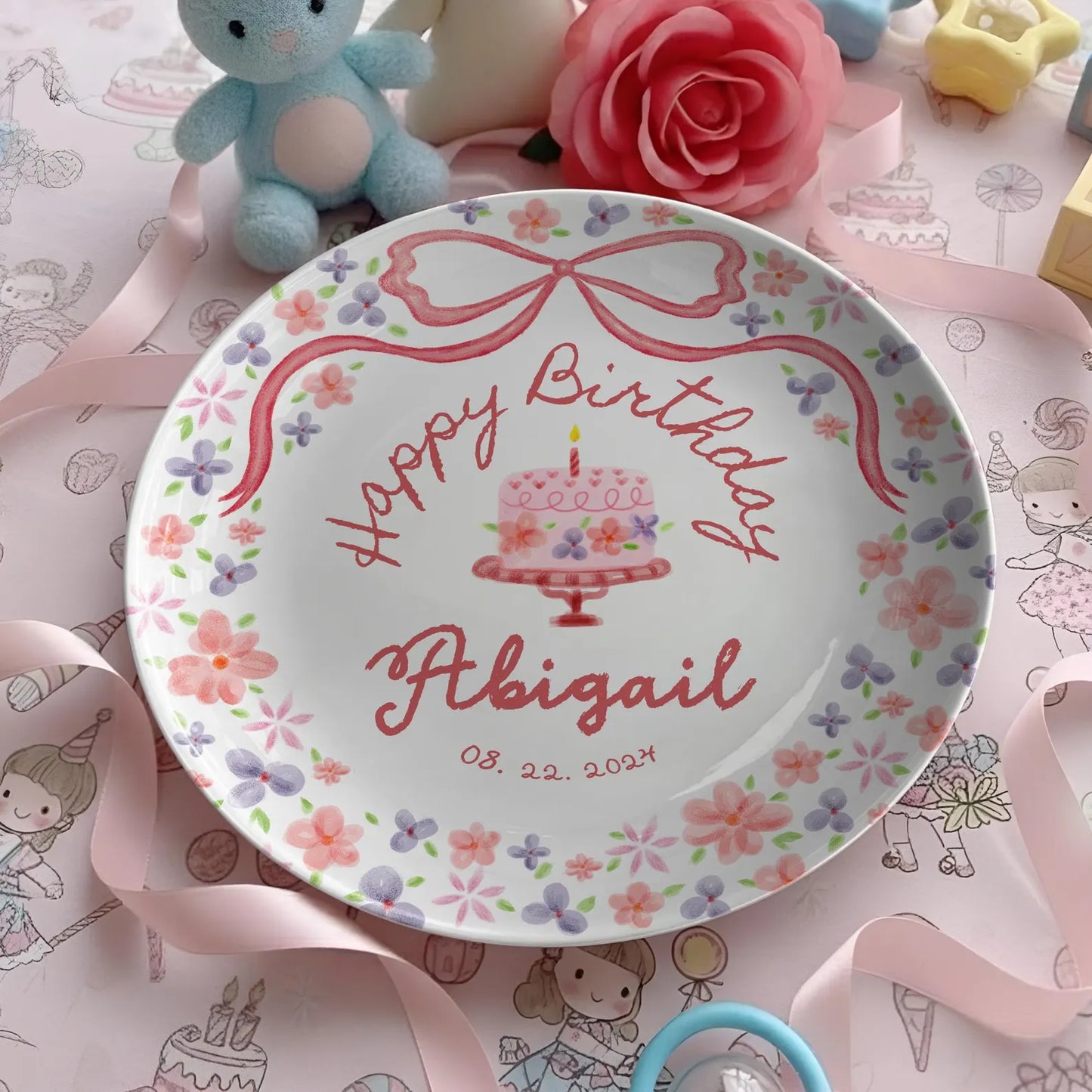 Personalized Birthday Plate Gift P22ZXB0