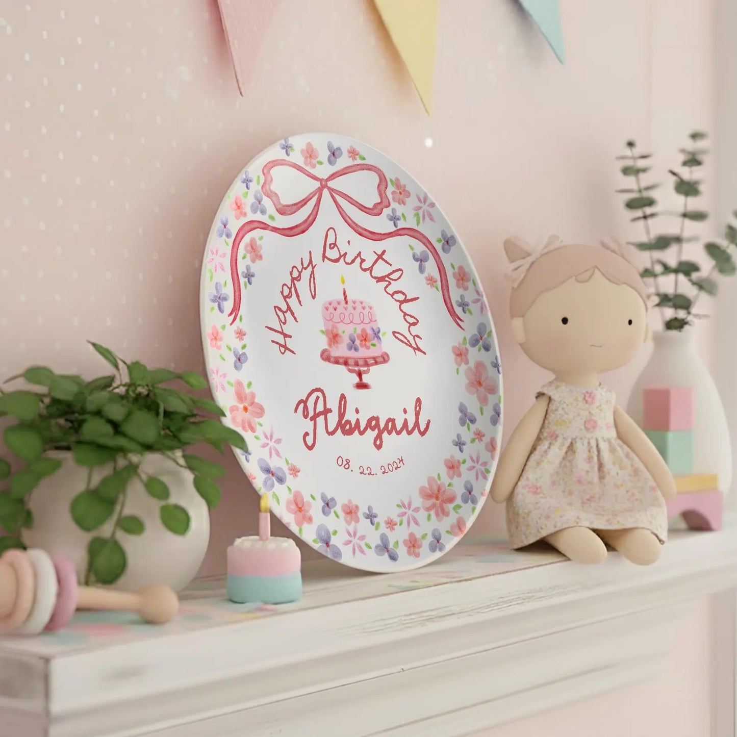 Personalized Birthday Plate Gift P22ZXB0
