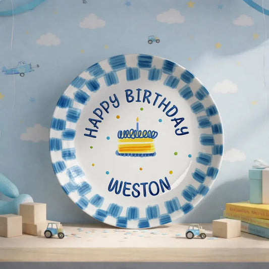 Personalized Birthday Plate Gift P23XUU0
