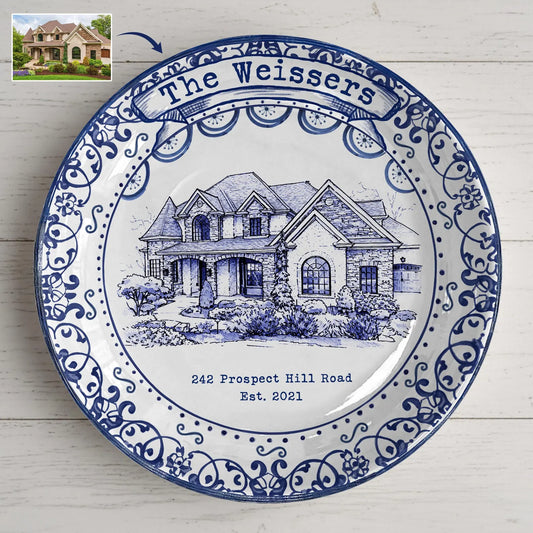 Personalized House Plate Decorative P25VCN0