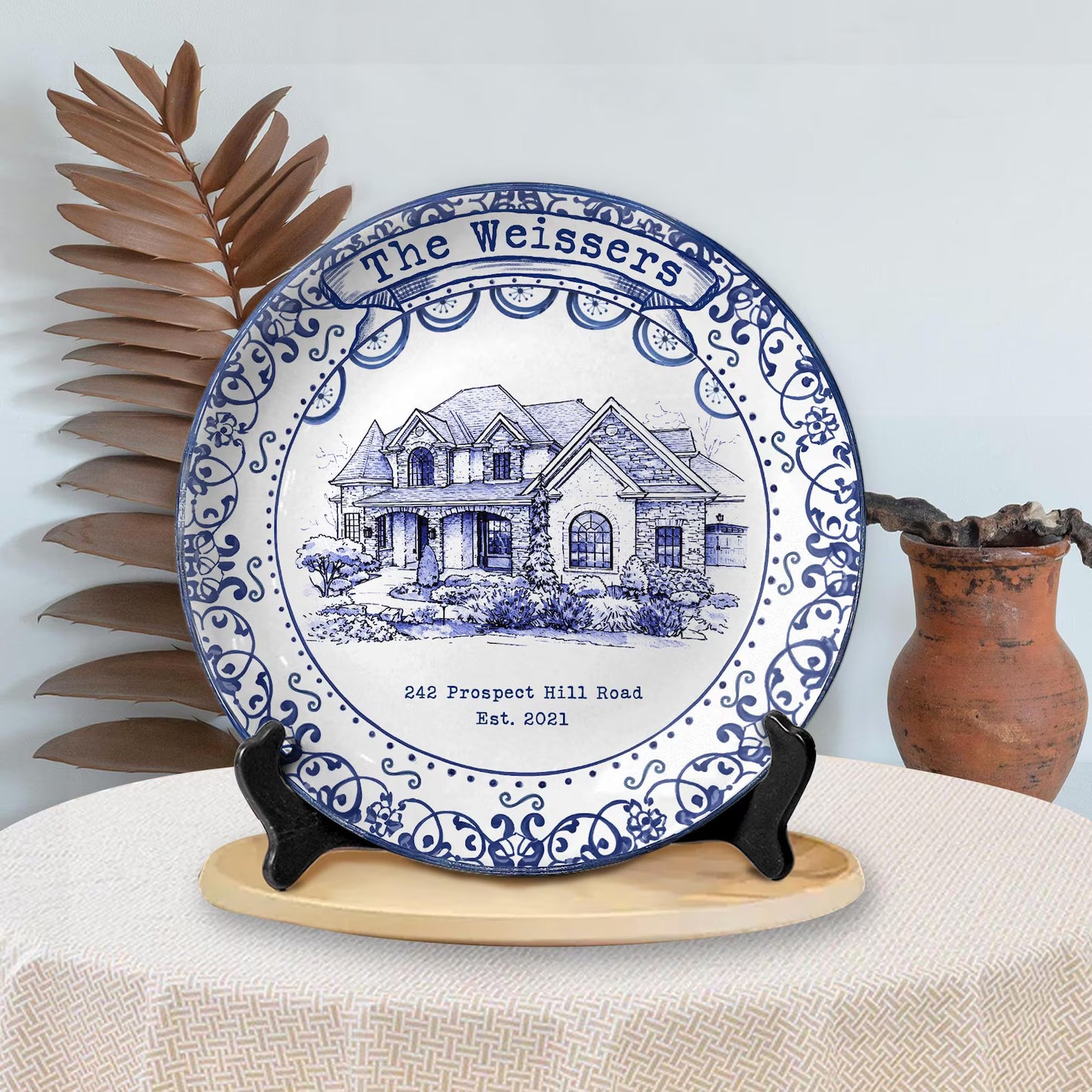 Personalized House Plate Decorative P25VCN0