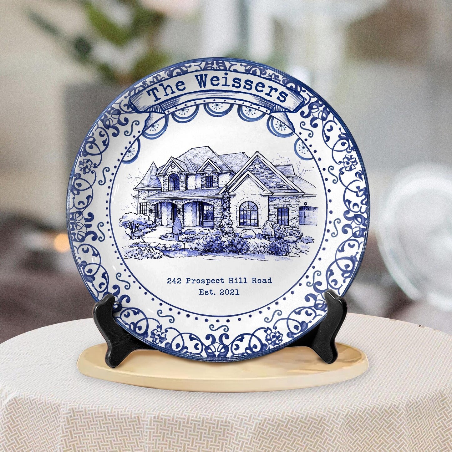 Personalized House Plate Decorative P25VCN0