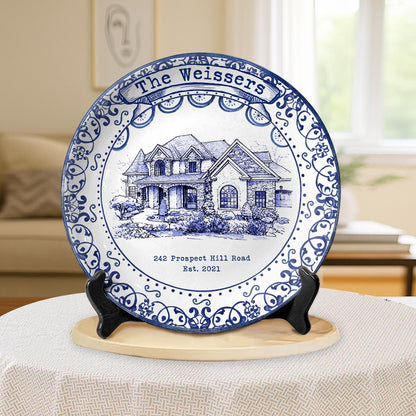 Personalized House Plate Decorative P25VCN0