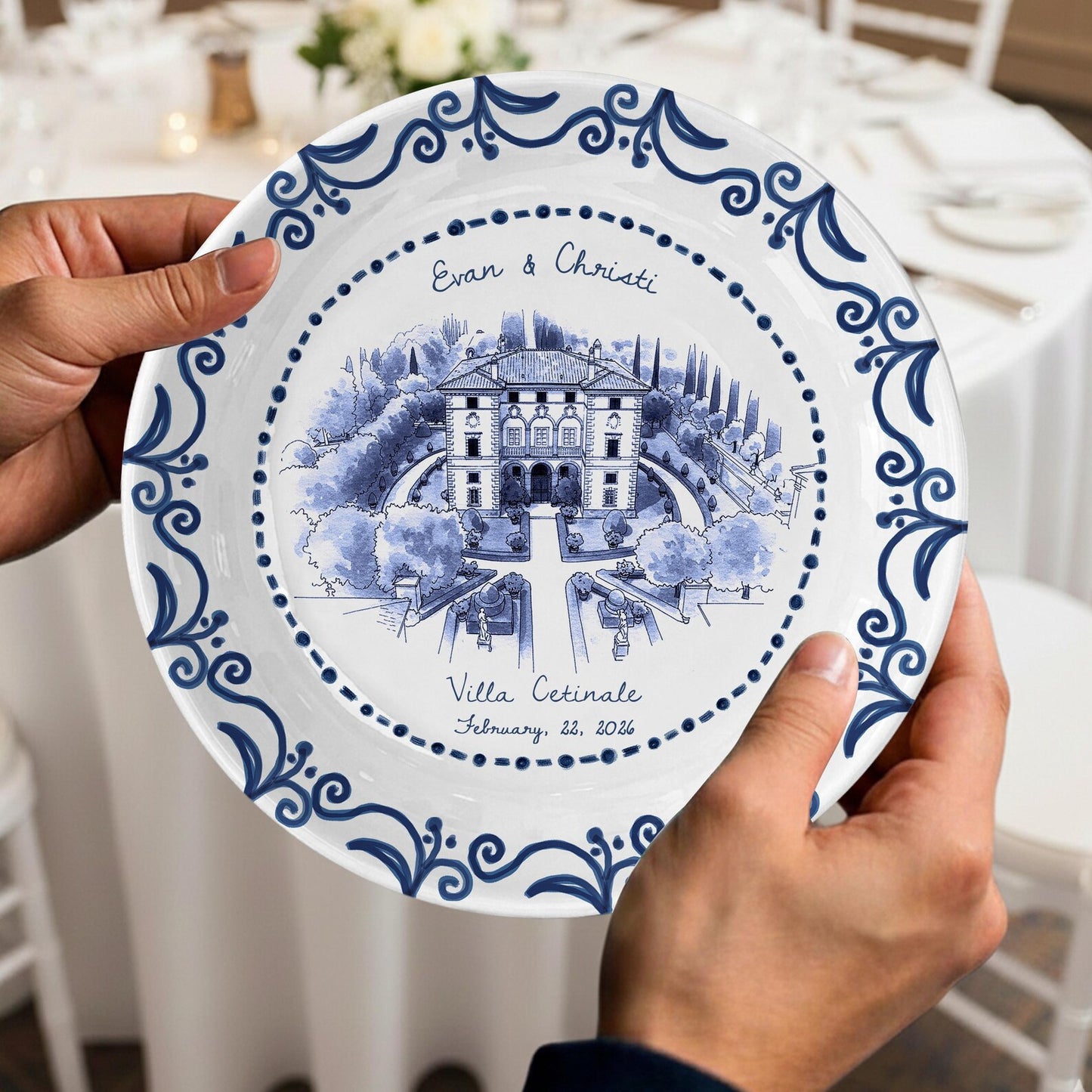 Personalized House Plate Decorative P25YXC0