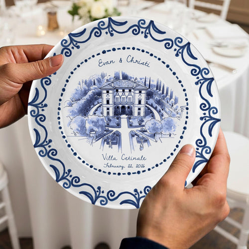 Personalized House Plate Decorative P25YXC0