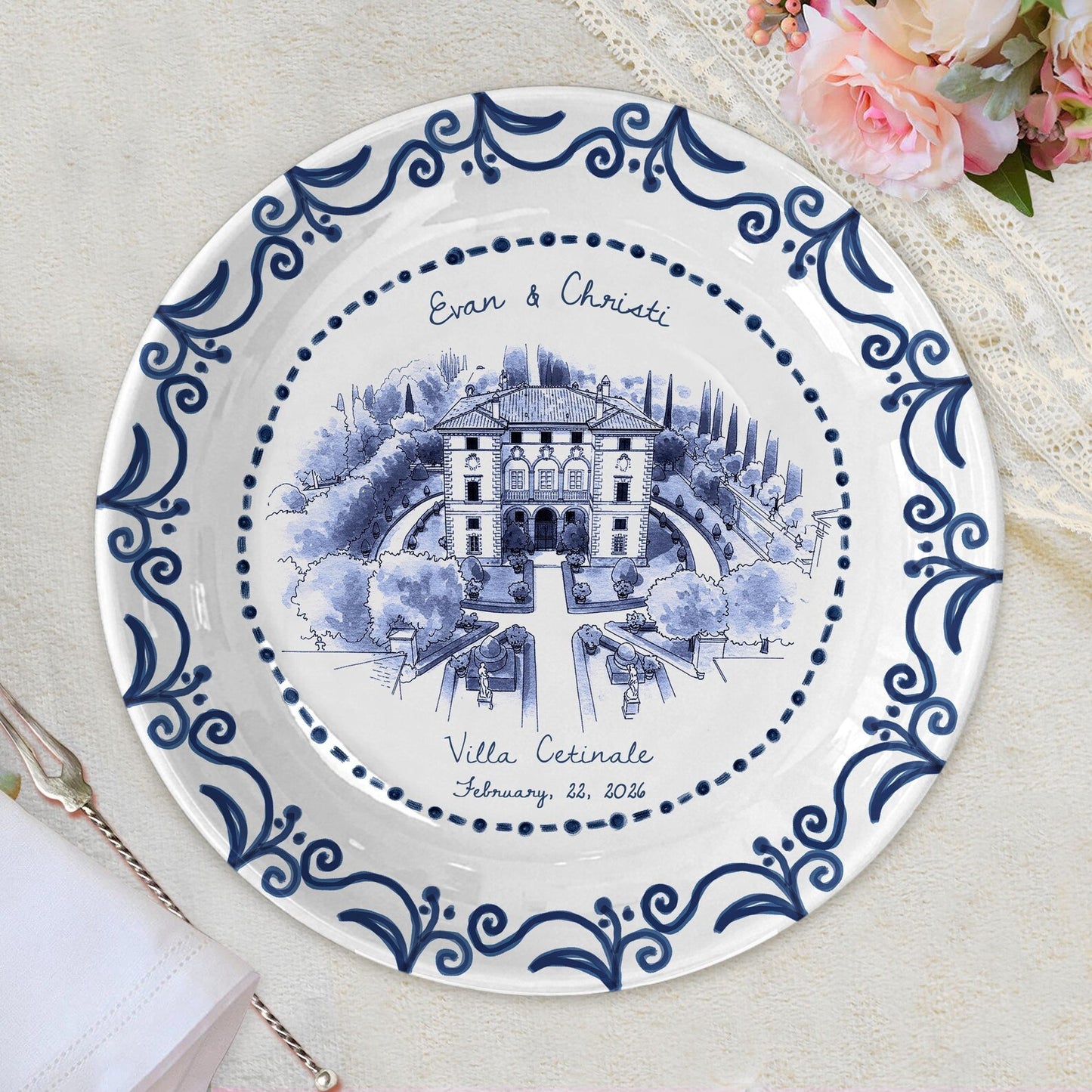Personalized House Plate Decorative P25YXC0