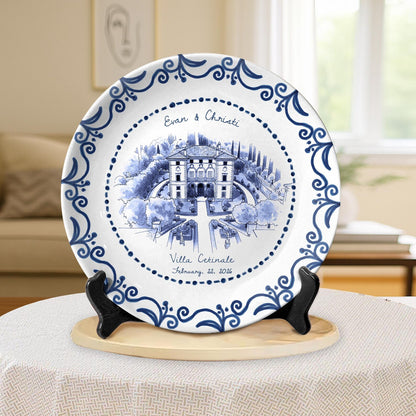 Personalized House Plate Decorative P25YXC0